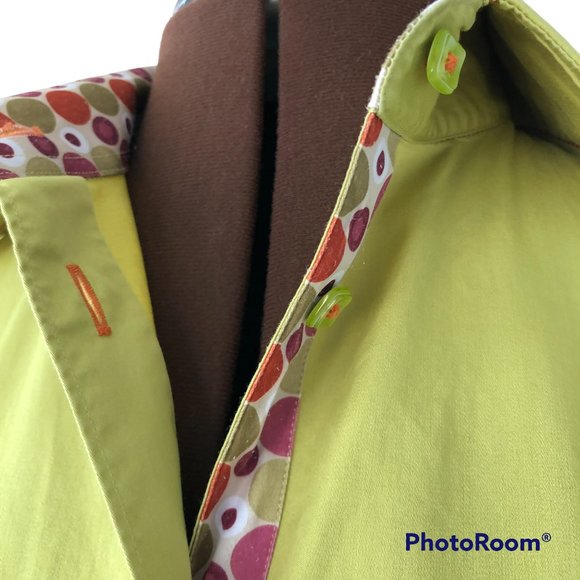 Cafe Blu Olive Button Front Shirt - Picture 6 of 8